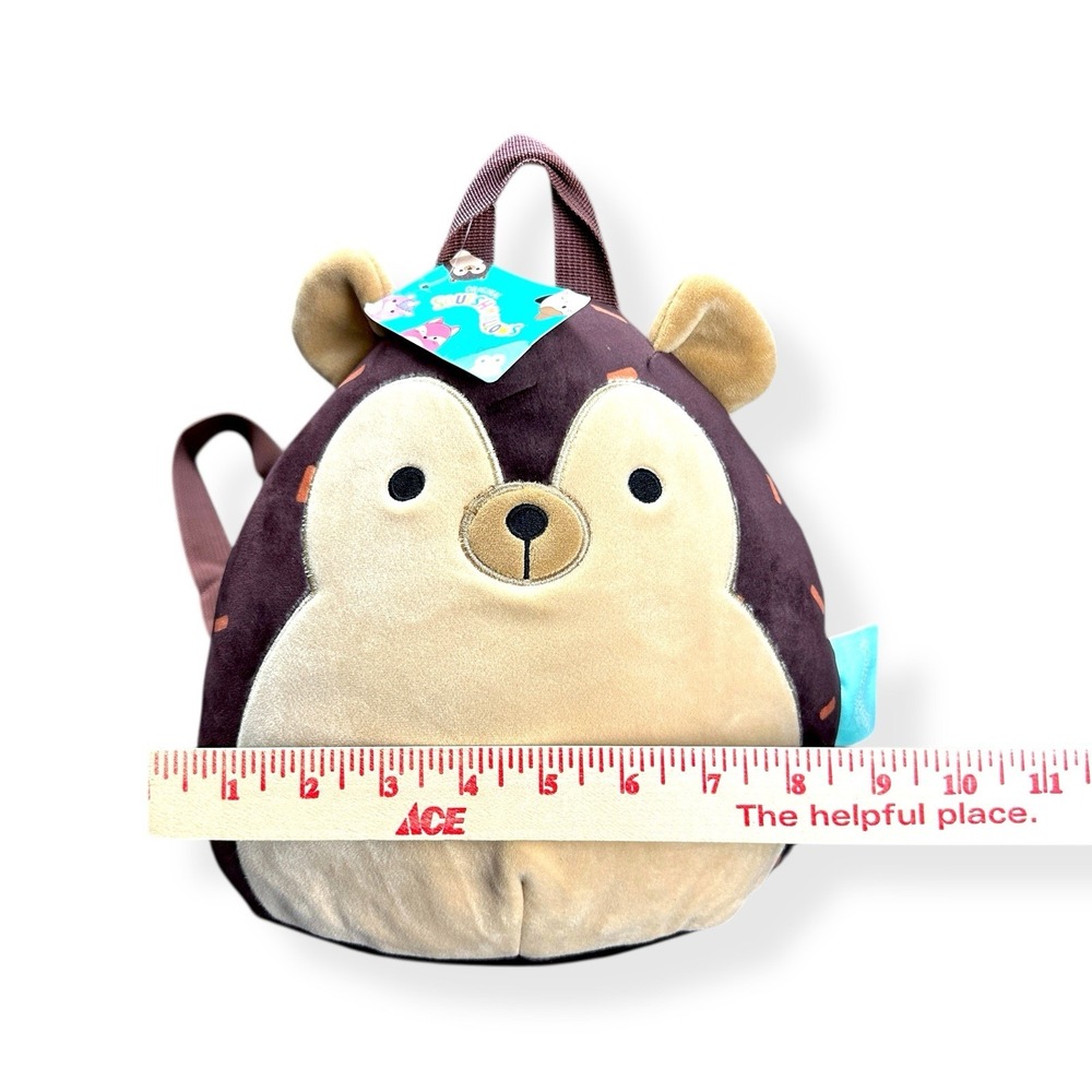 Squishmallows 10"‎ Hans Hedgehog Squish Backpack Kelly Toys Bag W/ Tags - Picture 13 of 13